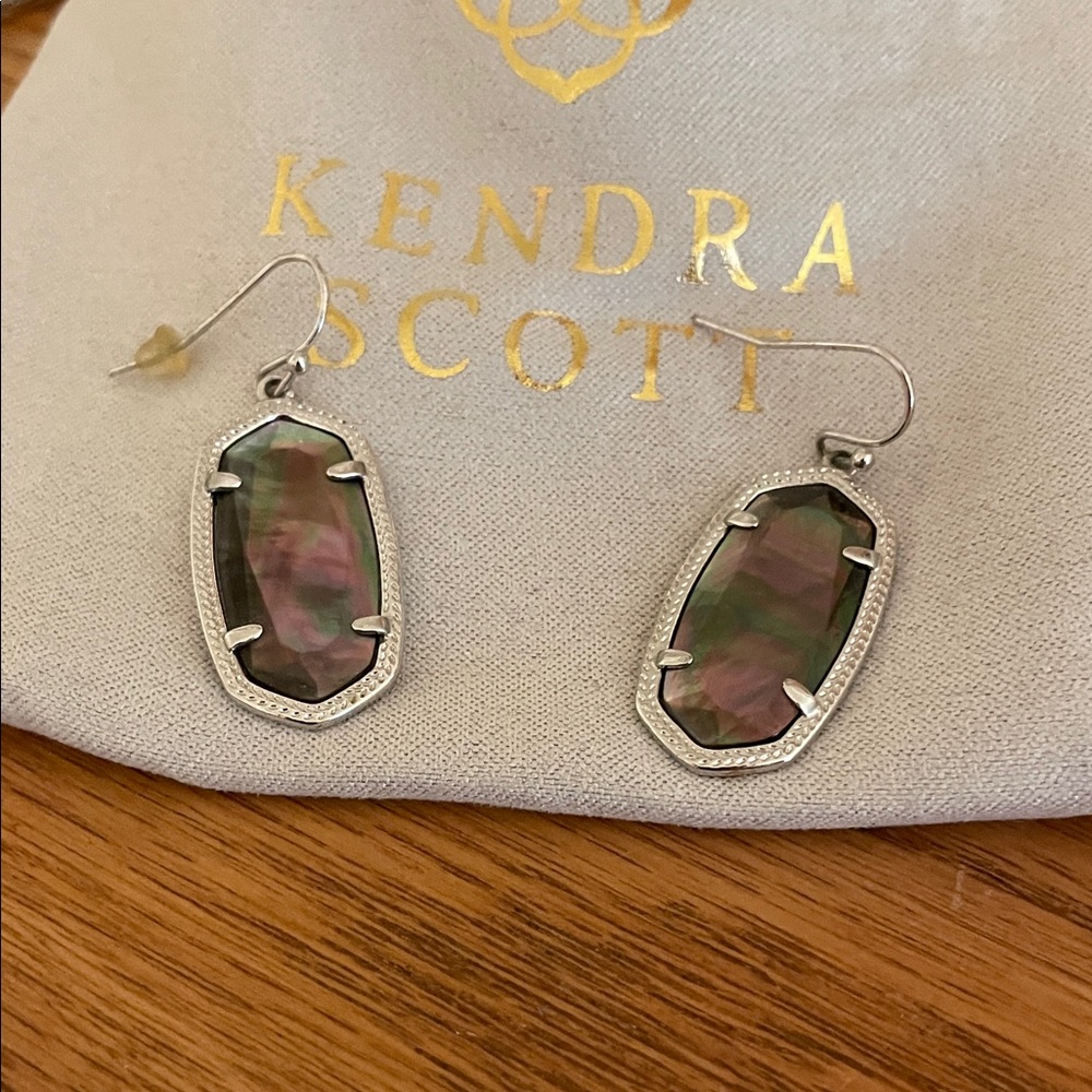 Kendra Scott Iridescent and Silver Earrings